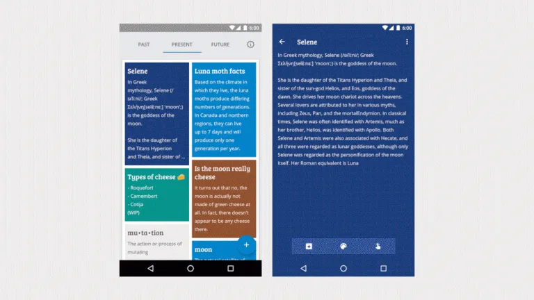 To coincide with my session at Droidcon San Francisco, I’m excited to reveal Selene, a sample app to demonstrate some early concepts of mutative design.